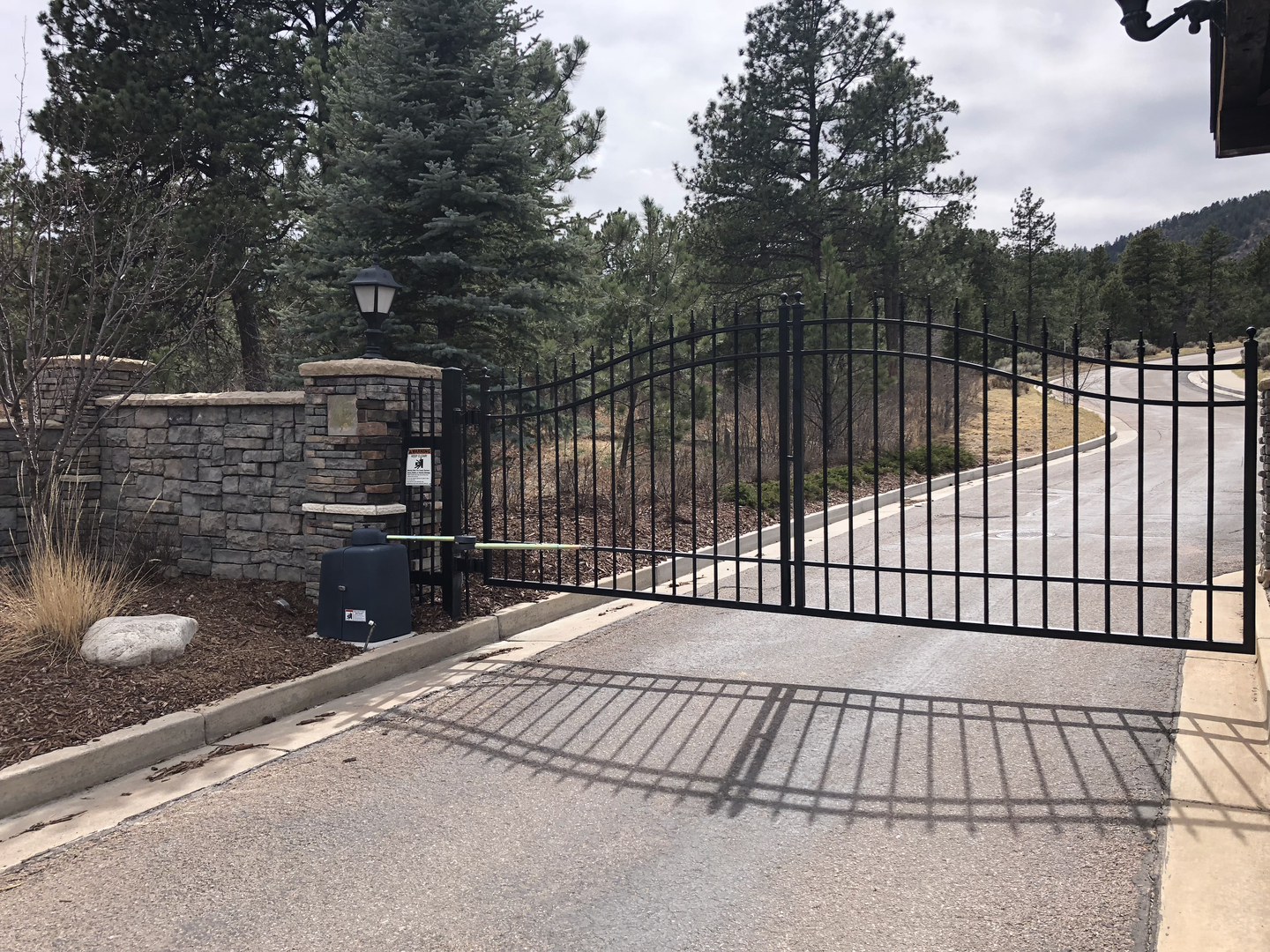 property gate entranceway